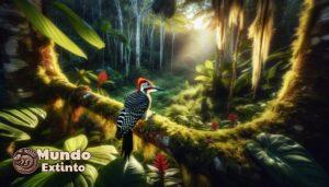 El pájaro carpintero de Cuba (Cuba) en su hábitat natural