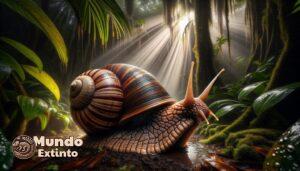 El caracol gigante de La Réunion en su hábitat natural